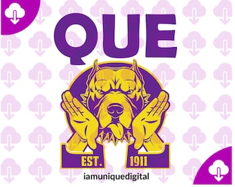 Omega Psi Phi Que Dog digital download, svg, png, cricut, silhouette, sublimation