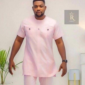 African Traditional Wedding Groomsmen Suit - Handmade TM Clothing for Mens - African Mens Wedding Attire