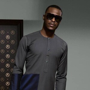 Mens African Traditional Wedding Suit with Grooms and Groomsmen Options