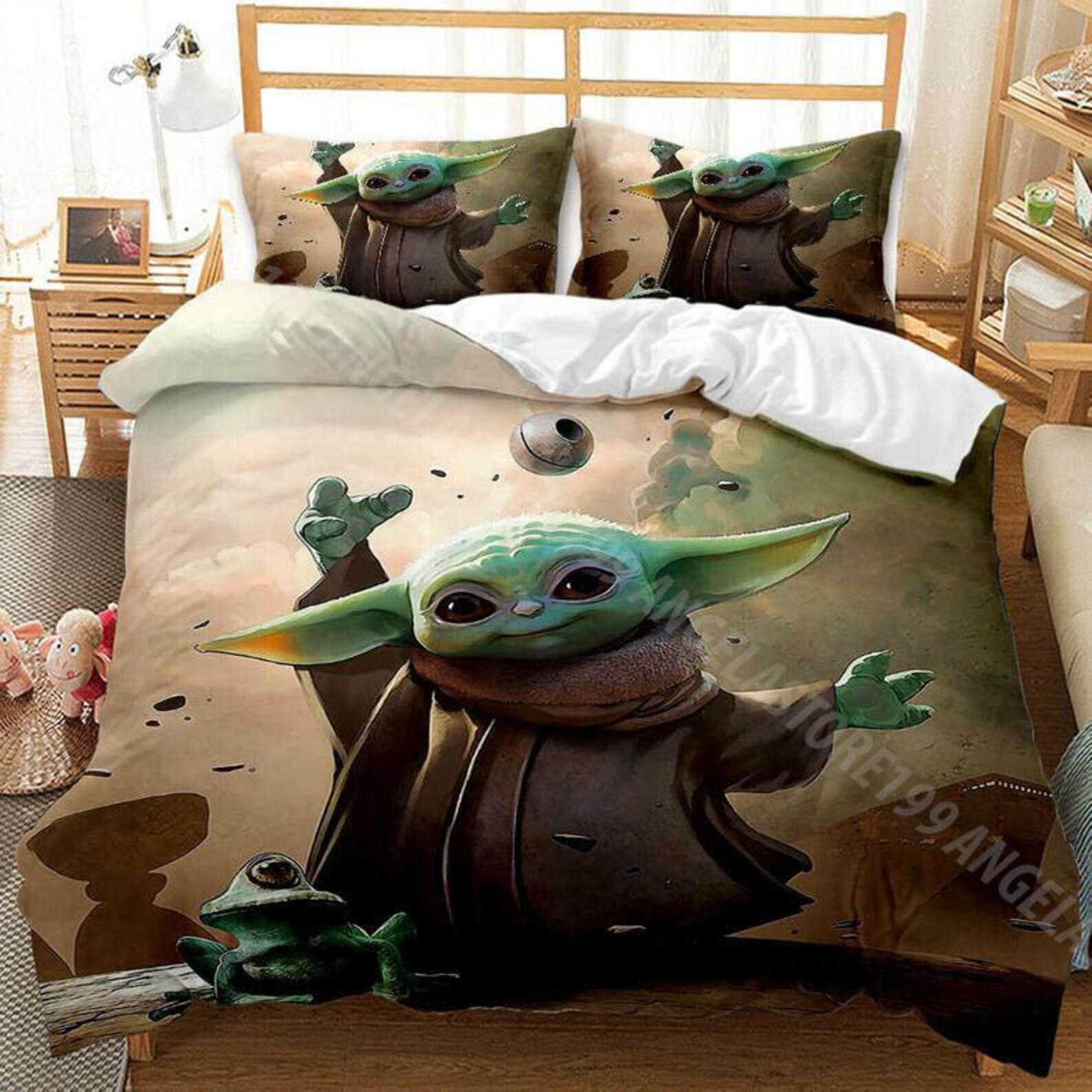 Yoda baby Bedding Set Yoda baby Angel Duvet Cover Yoda baby Etsy