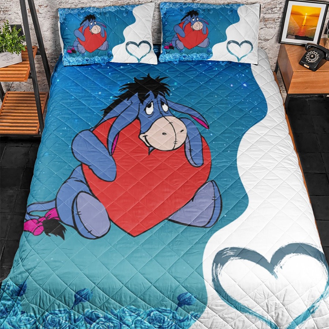 Disney WinniethePooh Bedding Set Disney Eeyore Duvet Etsy