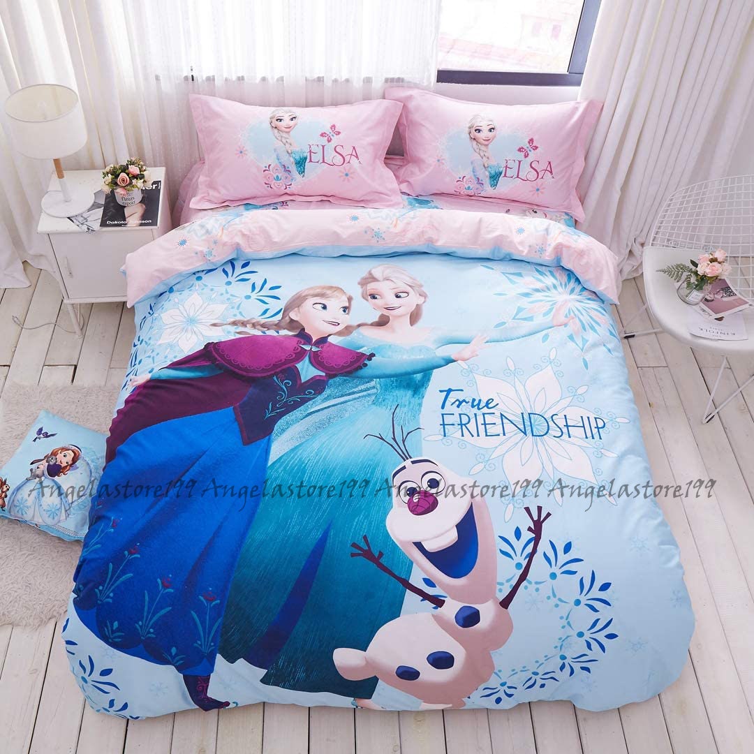 Disney Frozen Elsa Bedding Set Disney Frozen Elsa Duvet Etsy