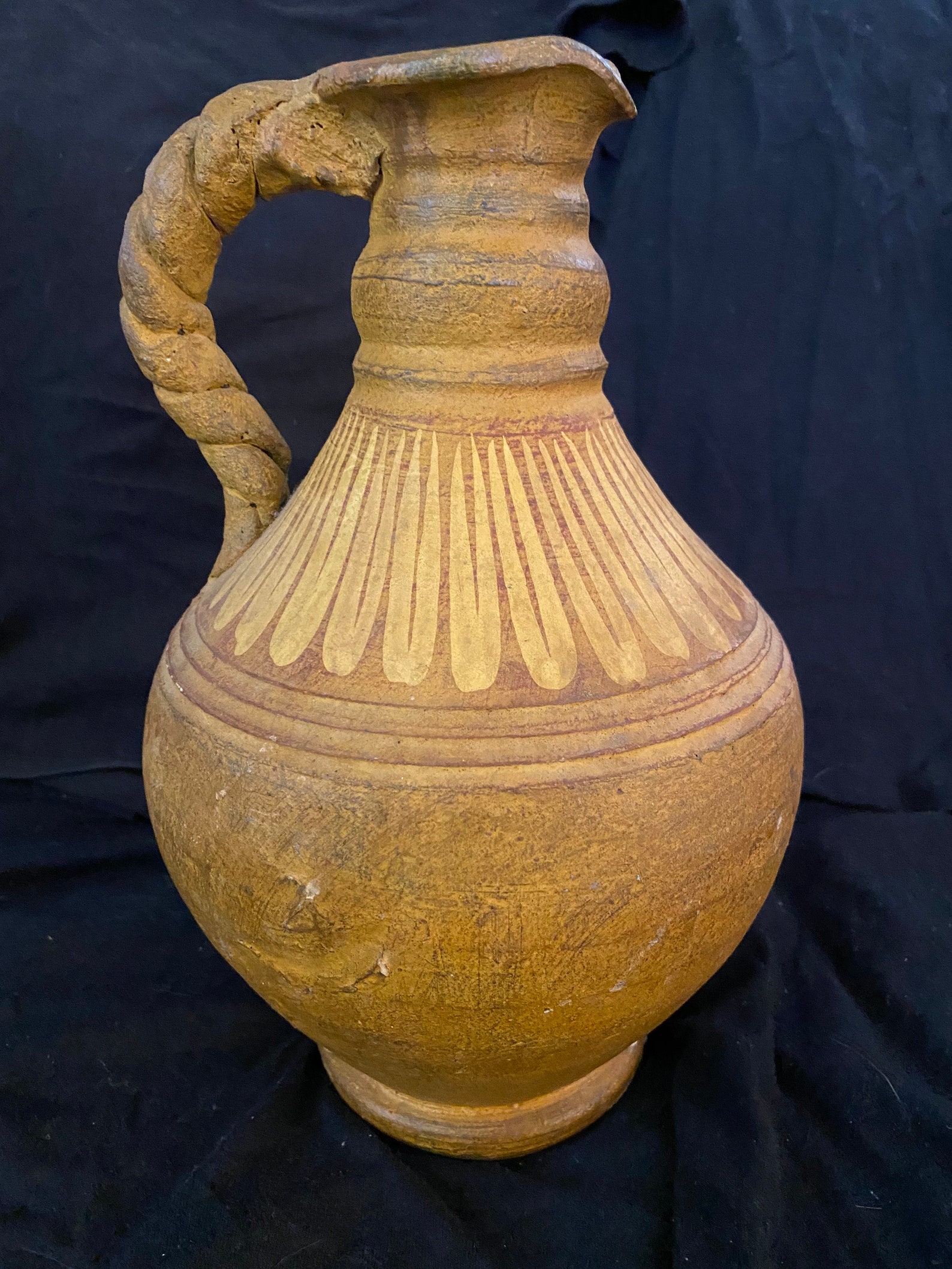 Antique Earthenware Pitcher/jug Etsy