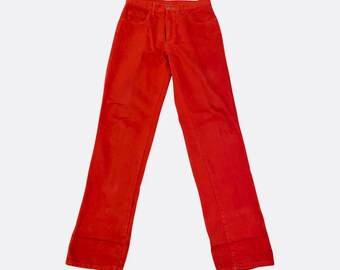 Fantastic Bright Red 1980s Vintage Calvins