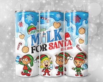 Festive Milk for Santa Holiday Tumbler