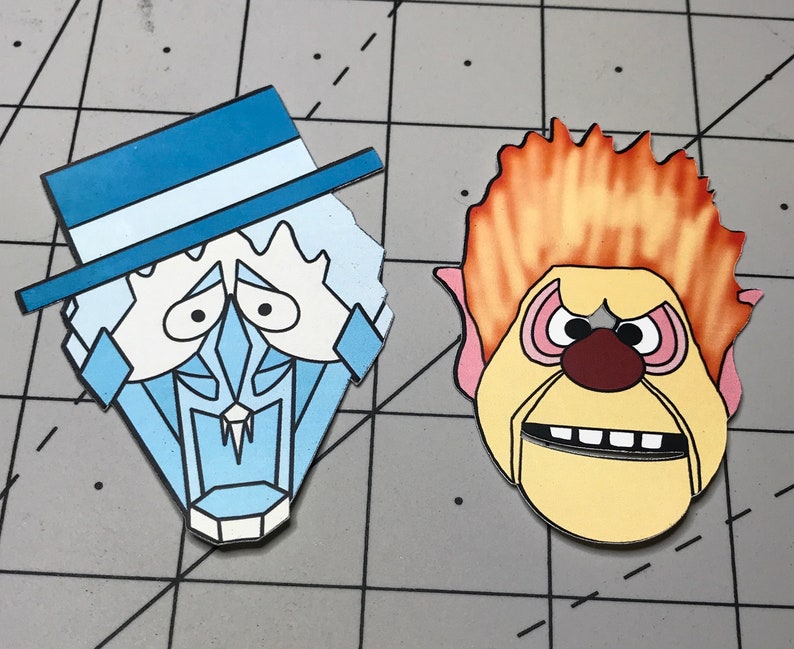 Miser Brothers Stickers Snow Miser and Heat Miser
