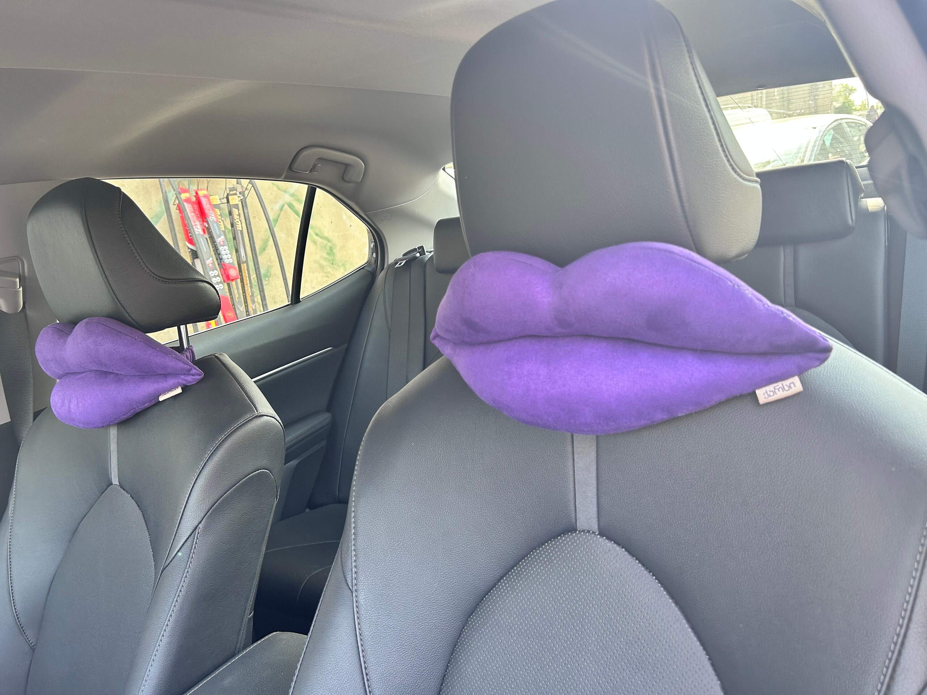 Purple car pillow sale