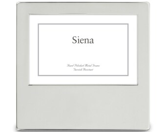 Silver-plated Wide Engravable 5x7 Frame