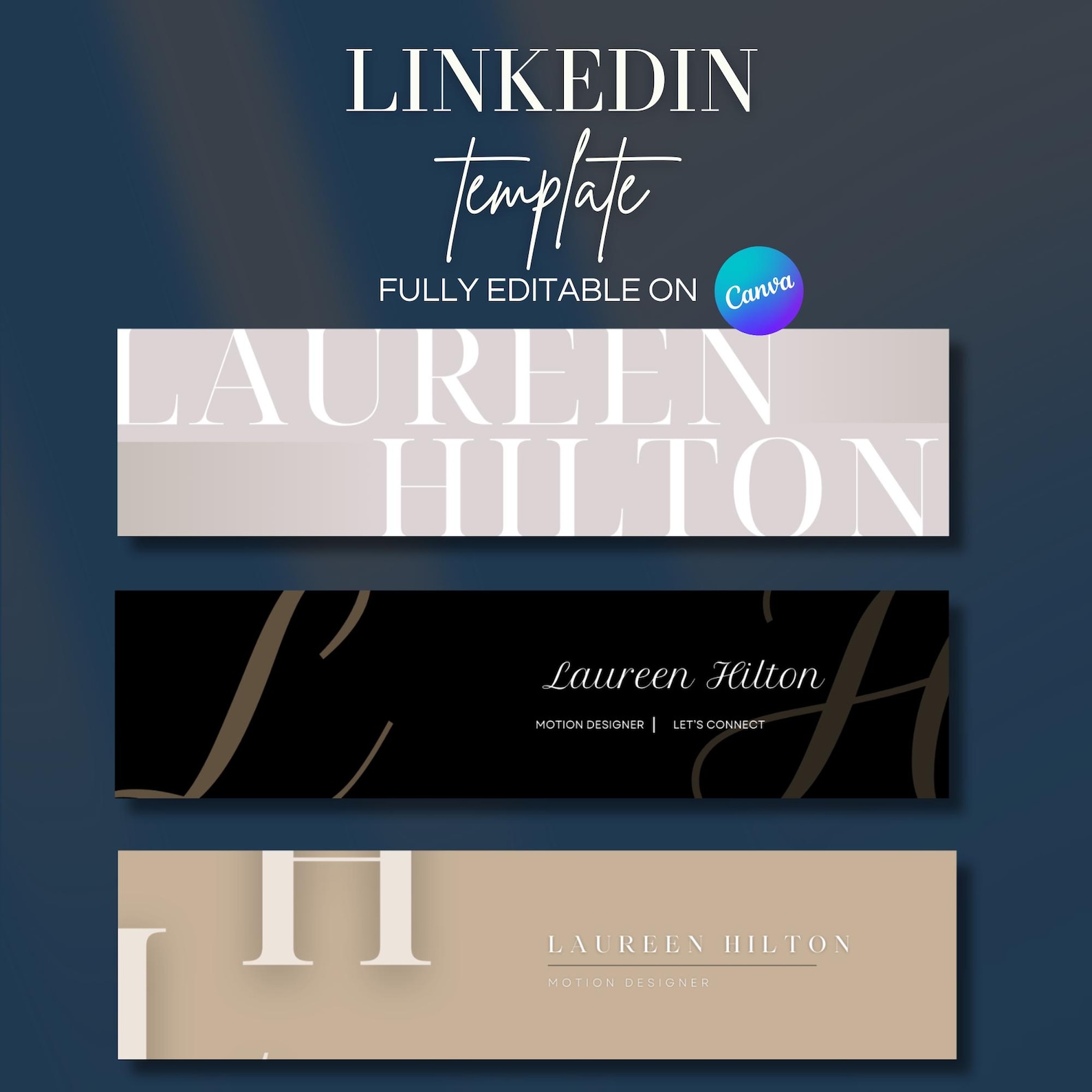 10 Modern Professional Linkedin Banner | Minimalist Linkedin Banners ...
