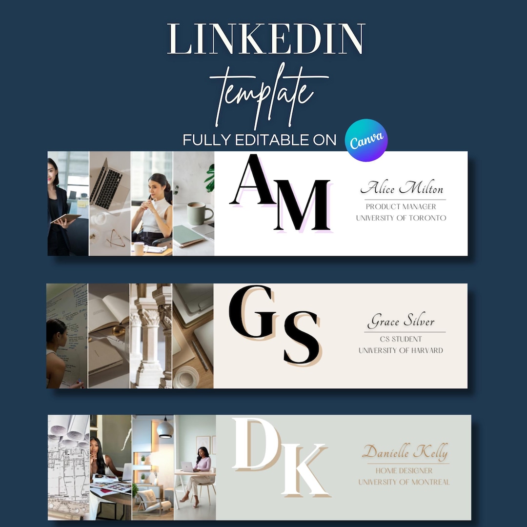 3 Linkedin Banners Templates | Minimalist Linkedin Banners ...
