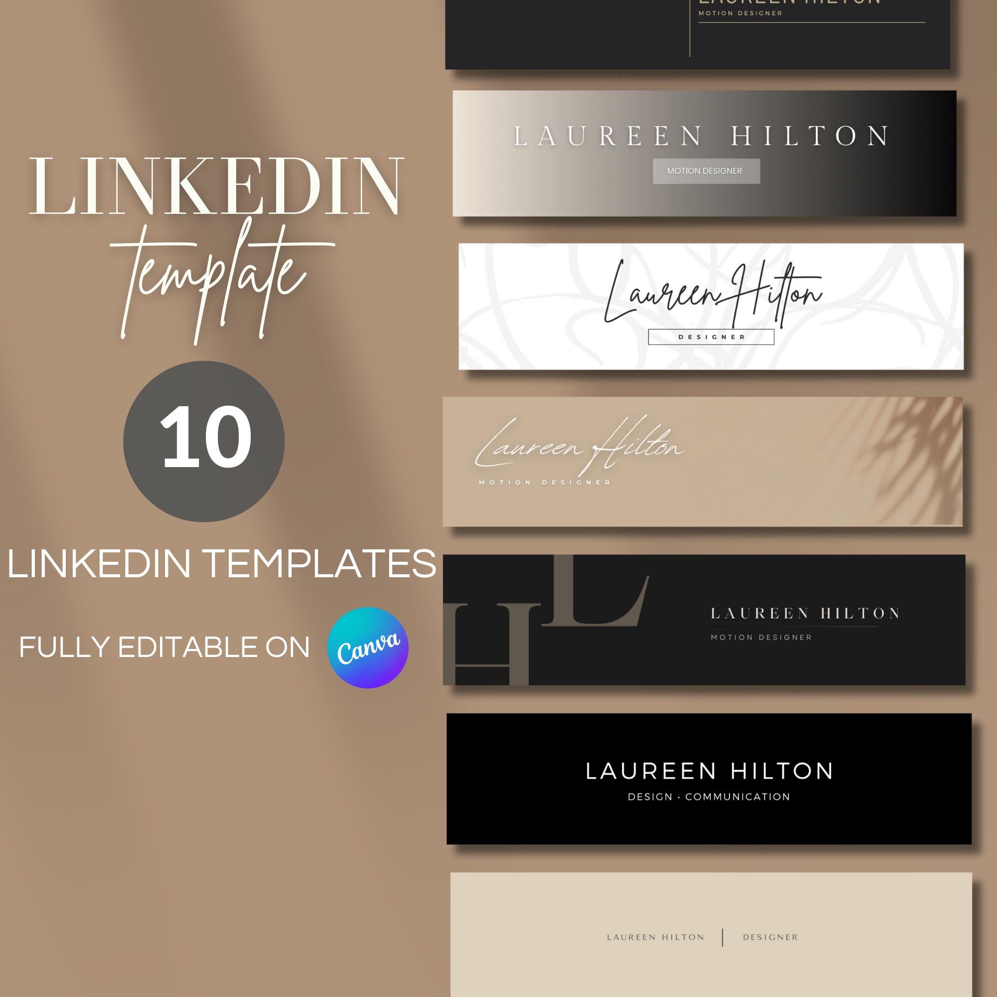 10 Linkedin Banners Templates | Minimalist Linkedin Banners ...