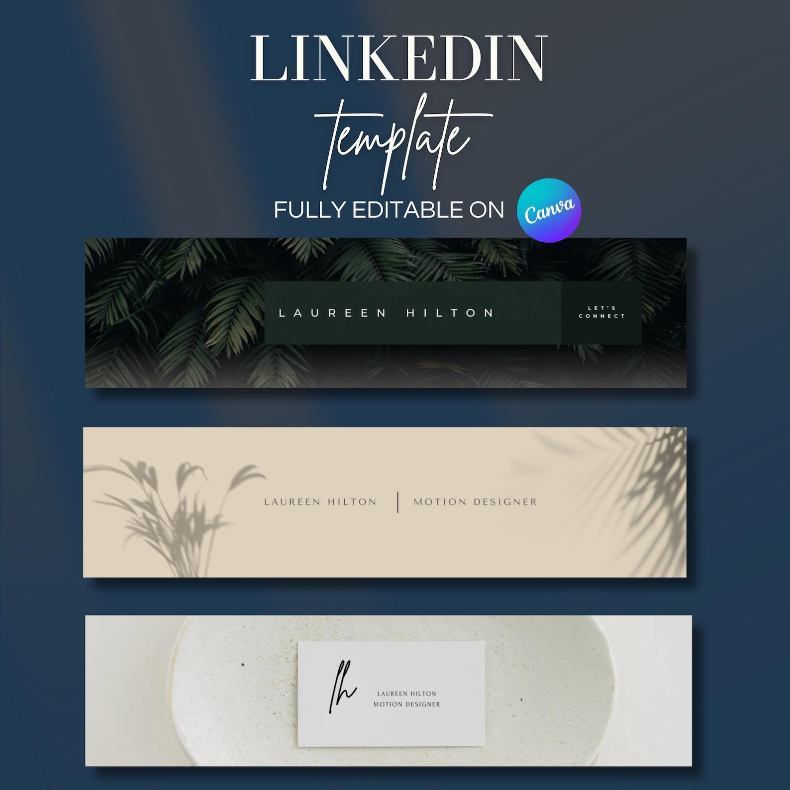 10 Modern Professional Linkedin Banner | Minimalist Linkedin Banners ...