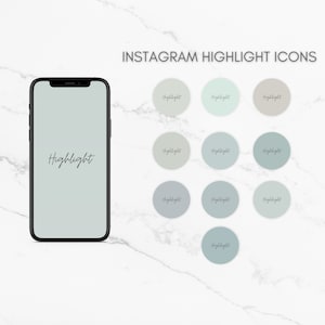 Editable Instagram Highlight | Highlight Covers  | Instagram Story Icons | Minimalist Icons  |  Aesthetic IG Highlights  |  Blue Edition