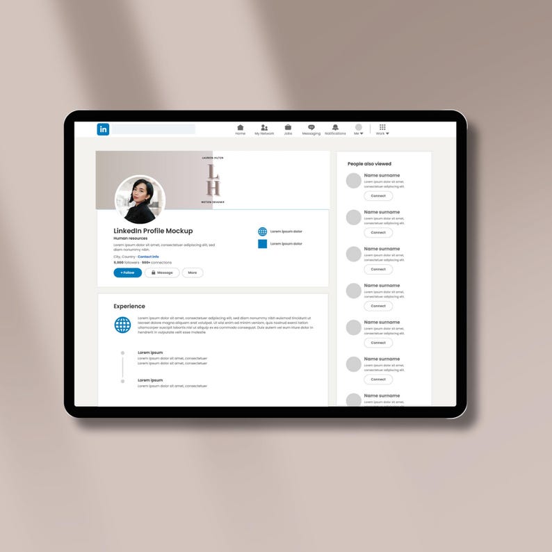 10 LinkedIn-bannersjablonen | Minimalistische LinkedIn-banners | Professioneel LinkedIn | LinkedIn-sjablonen | Bewerkbare LinkedIn-sjabloon afbeelding 5