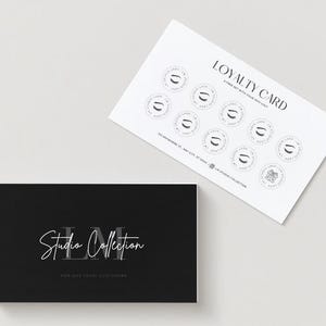 Loyalty Card Lash Template| Instant Download | Customer Loyalty Cards | Editable Rewards Card| Printable Loyalty Cards | Canva Template