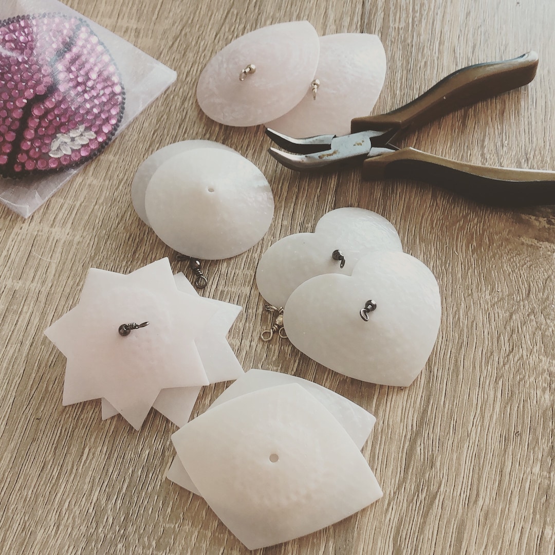 3D Burlesque Pasties Bases With Spinners, Different Shapes - Etsy