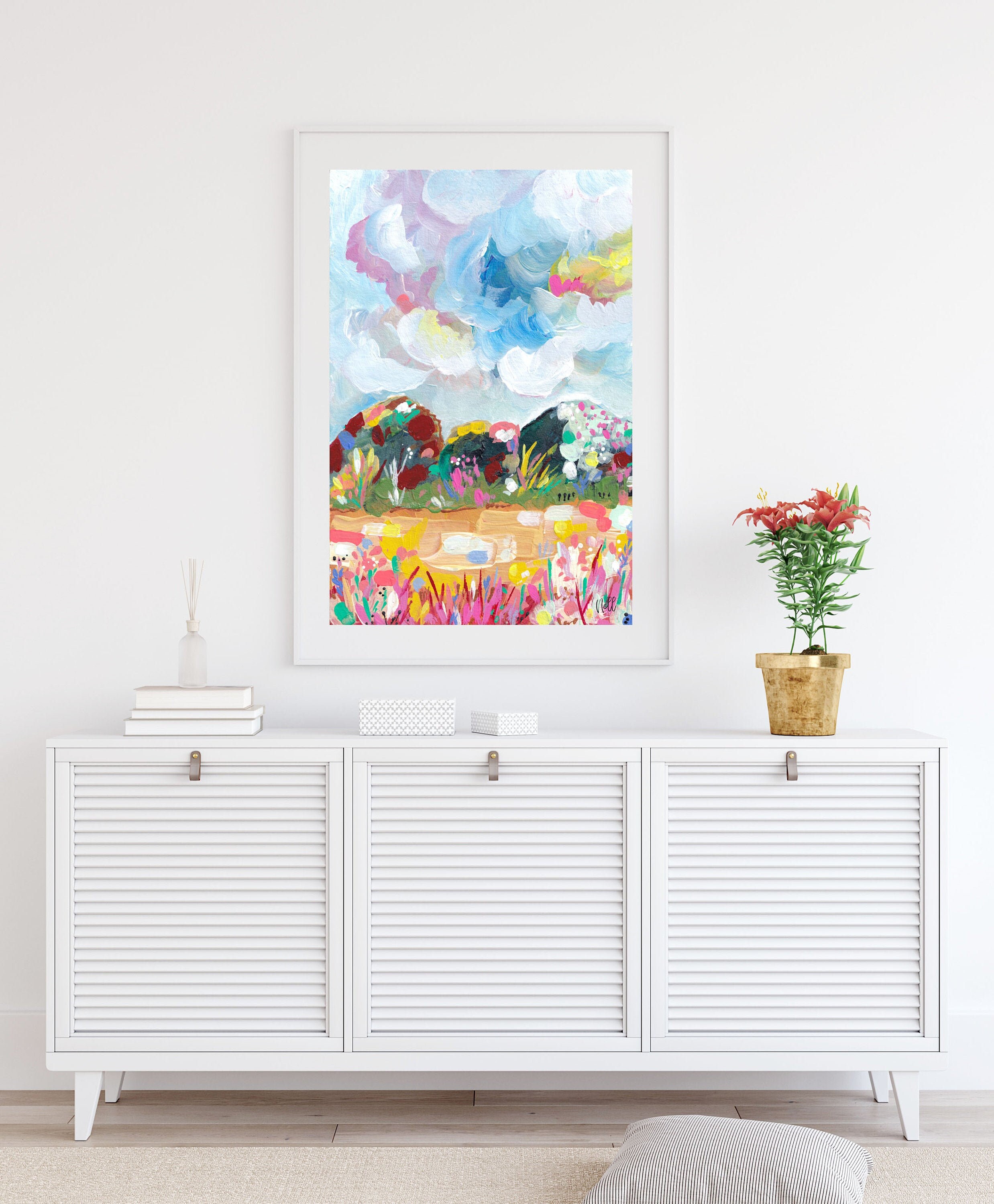 Contemporary landscape art DIGITAL PRINT landscape art Etsy