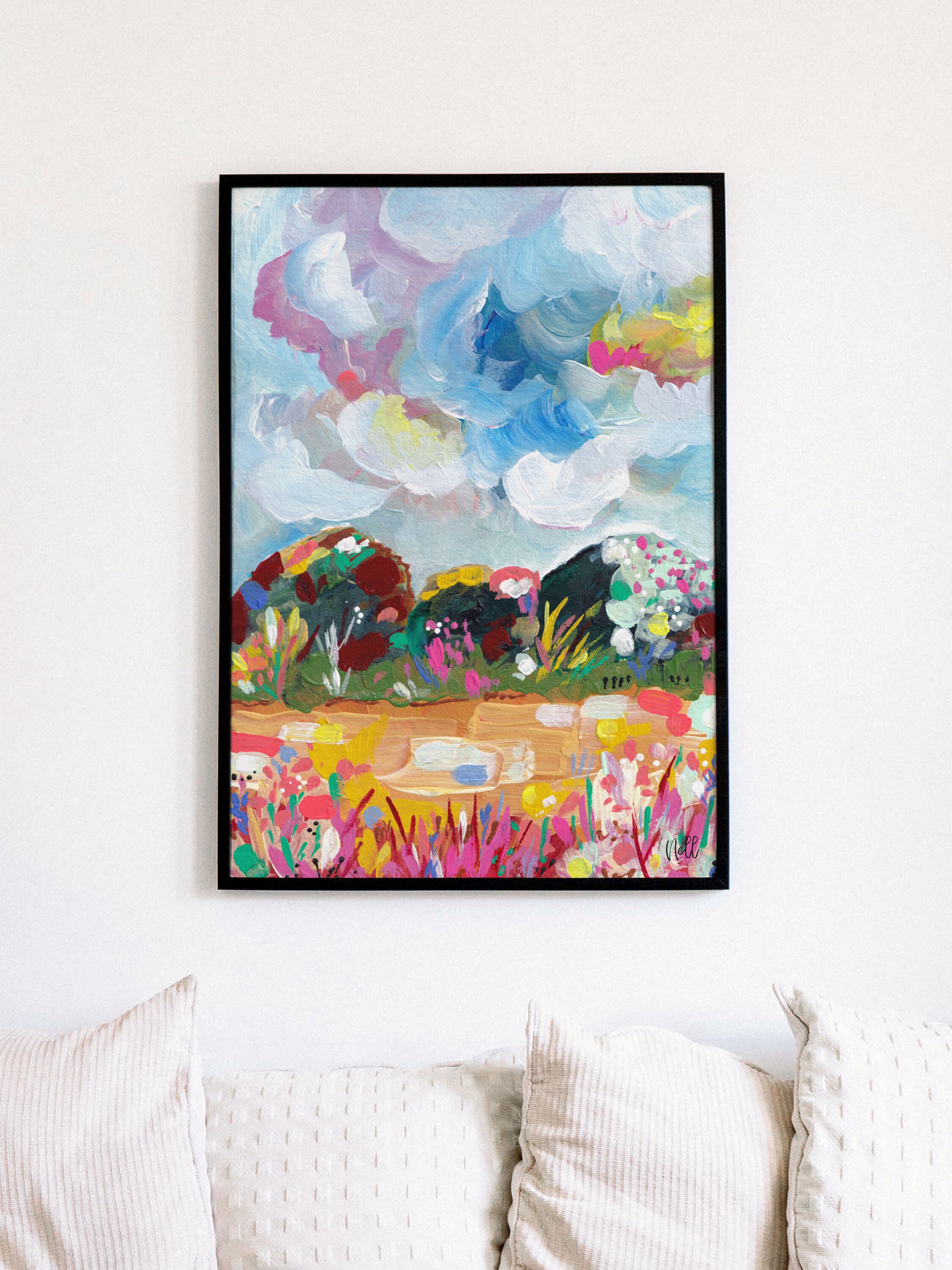 Contemporary landscape art DIGITAL PRINT landscape art Etsy