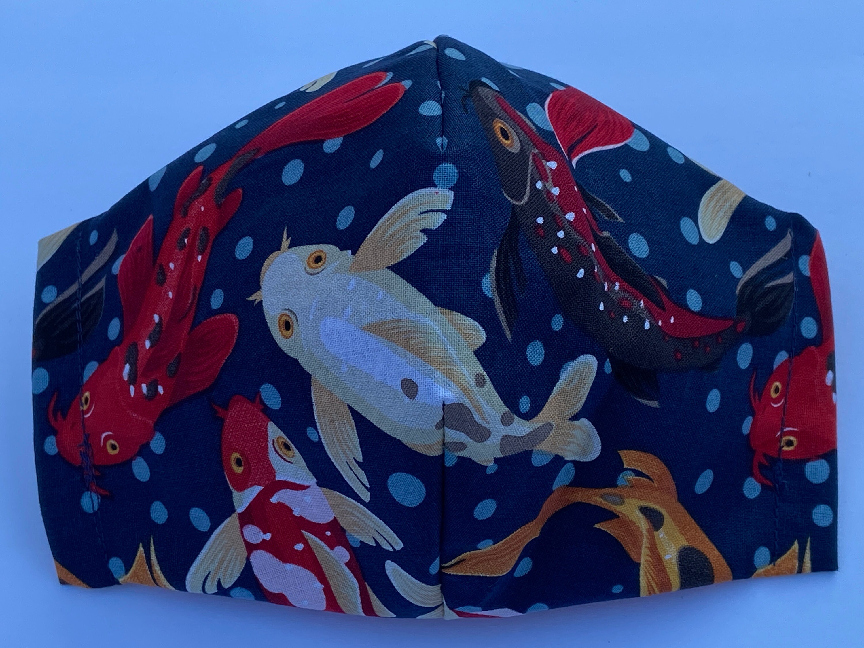 Koi Fish Face Mask Gold Fish Face Mask Pond Fish Face Mask Etsy