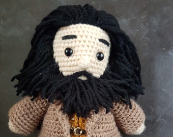 Crochet PATTERN for Wizard Gamekeeper doll digital download PDF pattern