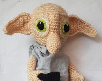 PATRÓN de ganchillo para muñeca House Elf descarga digital patrón PDF
