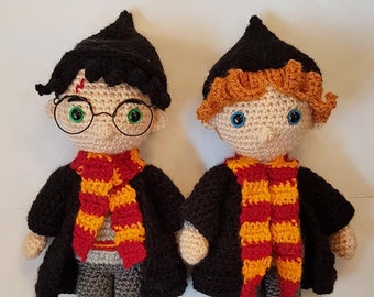 Padrão de crochê para bonecas Wizard Friends - download digital em PDF