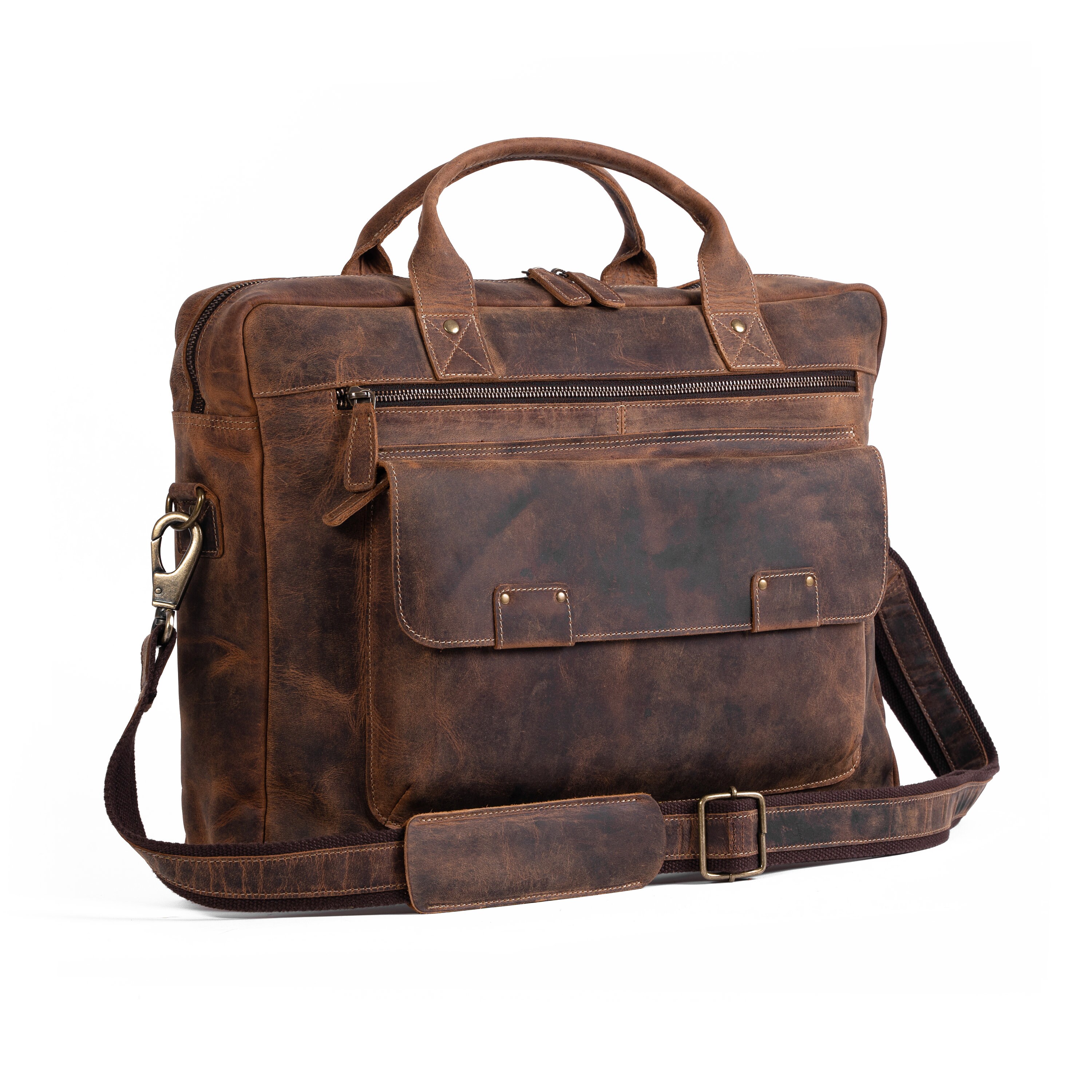 Leather Briefcase 18 Inch Laptop Messenger Bags for Men and - Etsy
