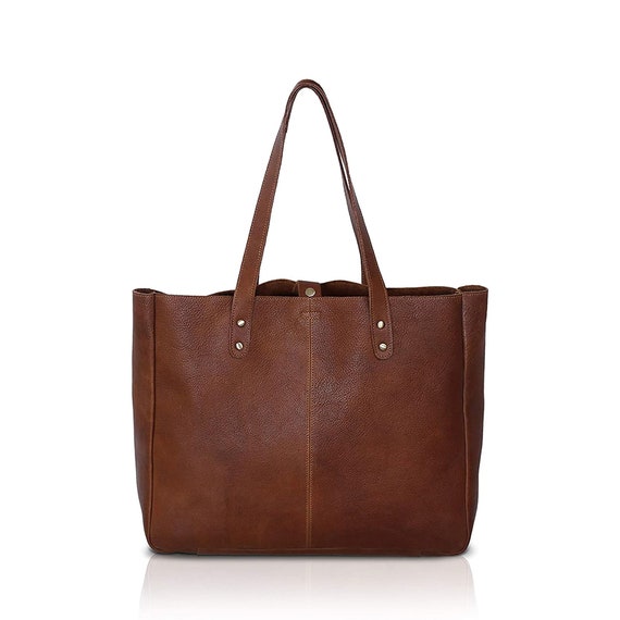 Leather Tote Bag for Women Genuine Soft Chicago Buff Elegant - Etsy