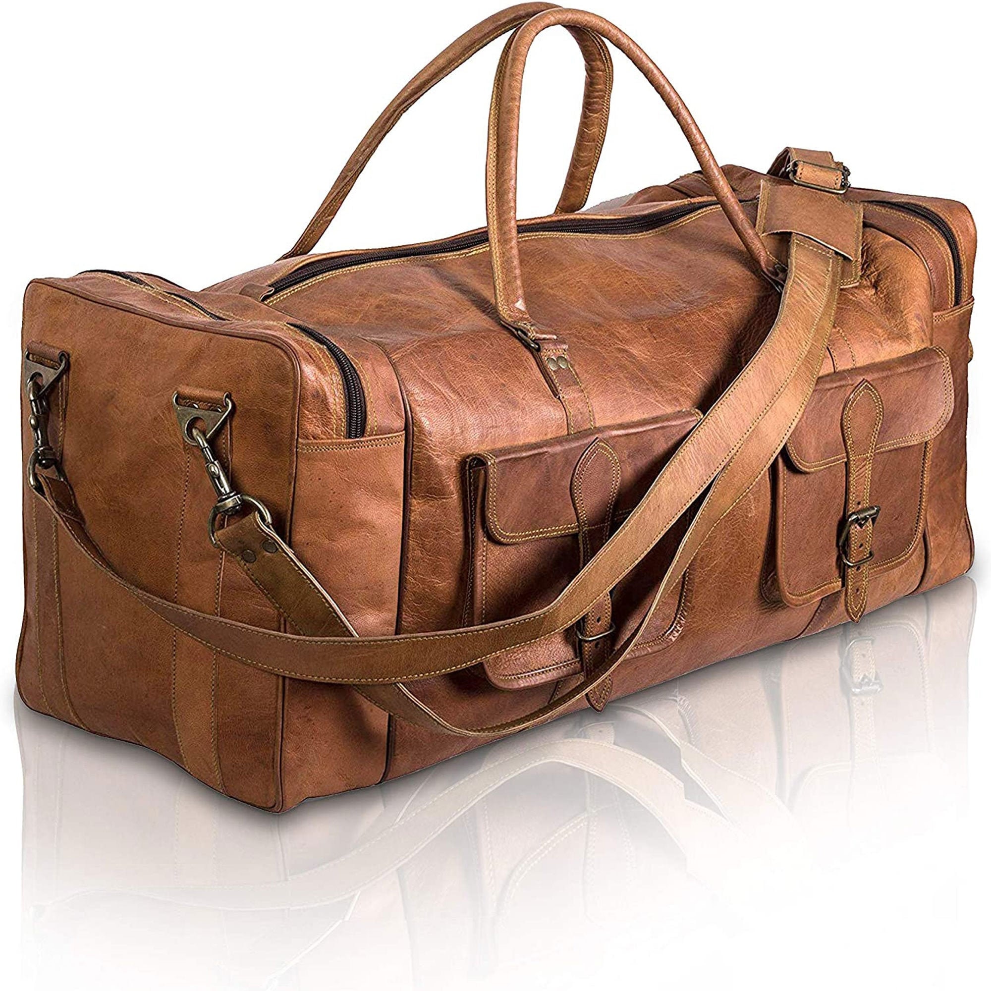 Reisetasche Für Ihn Ledertasche Herren Weekend Bag Vintage