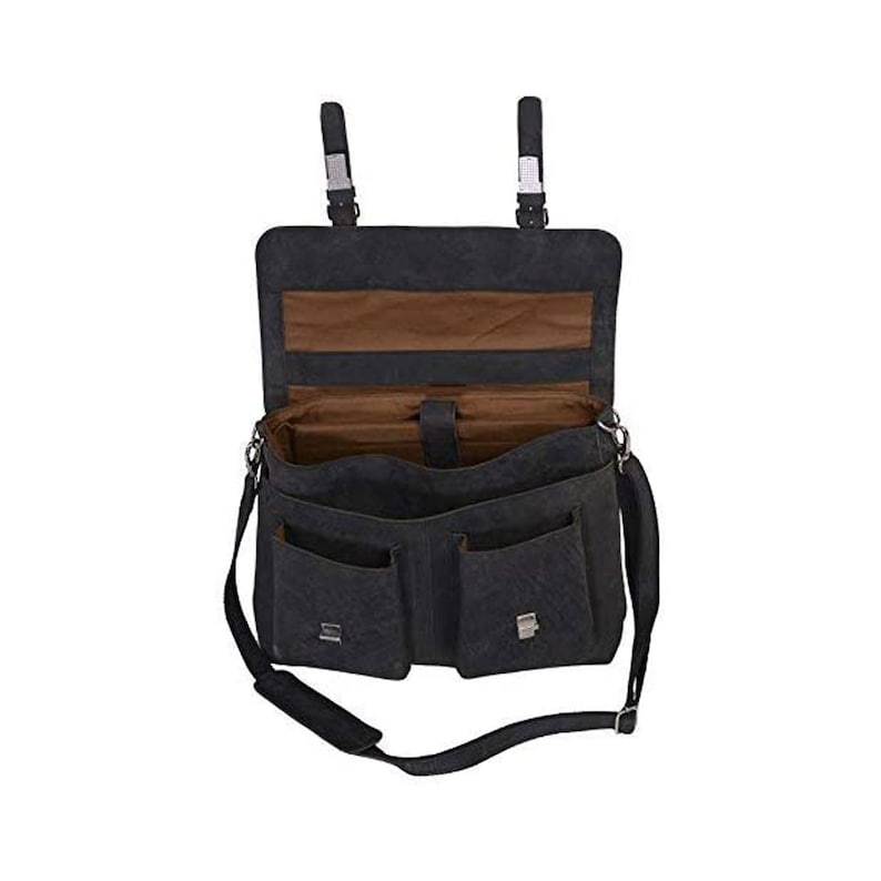 Leather Briefcases 16 Inch Buffalo Leather Briefcase Laptop Etsy