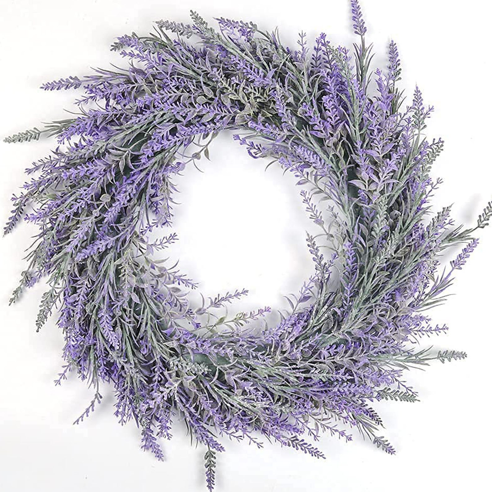 Lavender Wreath Purple Front Door Artificial Wreaths Indoor Etsy
