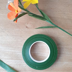 FLORATAPE adesivo floreale adesivo per fioristi per creazione di piante e fiori in composizioni floreali in carta fiori di carta fiori secchi