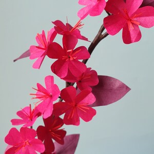 KIT CHERRY TREE branches in Nepal paper fuchsia red and plum to make for interior decoration creative hobbies paper flowers image 8