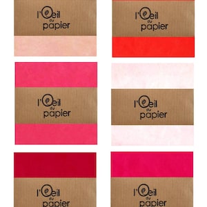20 QUADRATI di carta nepalese rosa e rossa per hobby creativi origami scrapbooking rilegatura incorniciatura arte floreale e vegetale fai da te