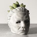 Michael Halloween Concrete Planter SMALL - Desk Planter