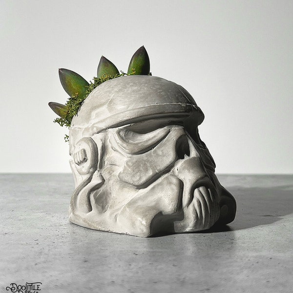 Trooper Concrete Planter Mini -  Succulent Planter