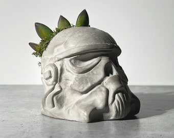 Trooper Concrete Planter Mini -  Succulent Planter