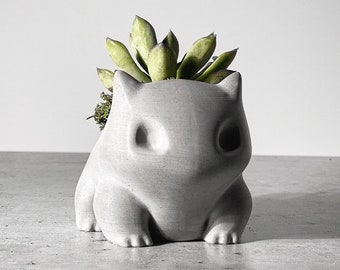 Bulba Concrete Succulent Planter | Modern Home Decor | Garlic Holder | Garlic Keeper
