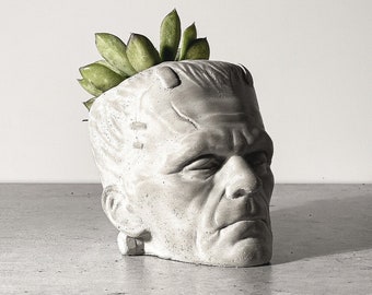 Frankenstein Planter - Halloween Planter