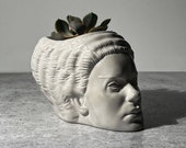 Bride of Frank Concrete Planter - Desk Planter | Halloween Planter