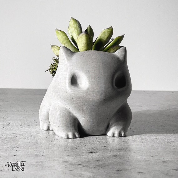 Bulba Concrete Succulent Planter | Modern Home Decor | Garlic Holder | Garlic Keeper