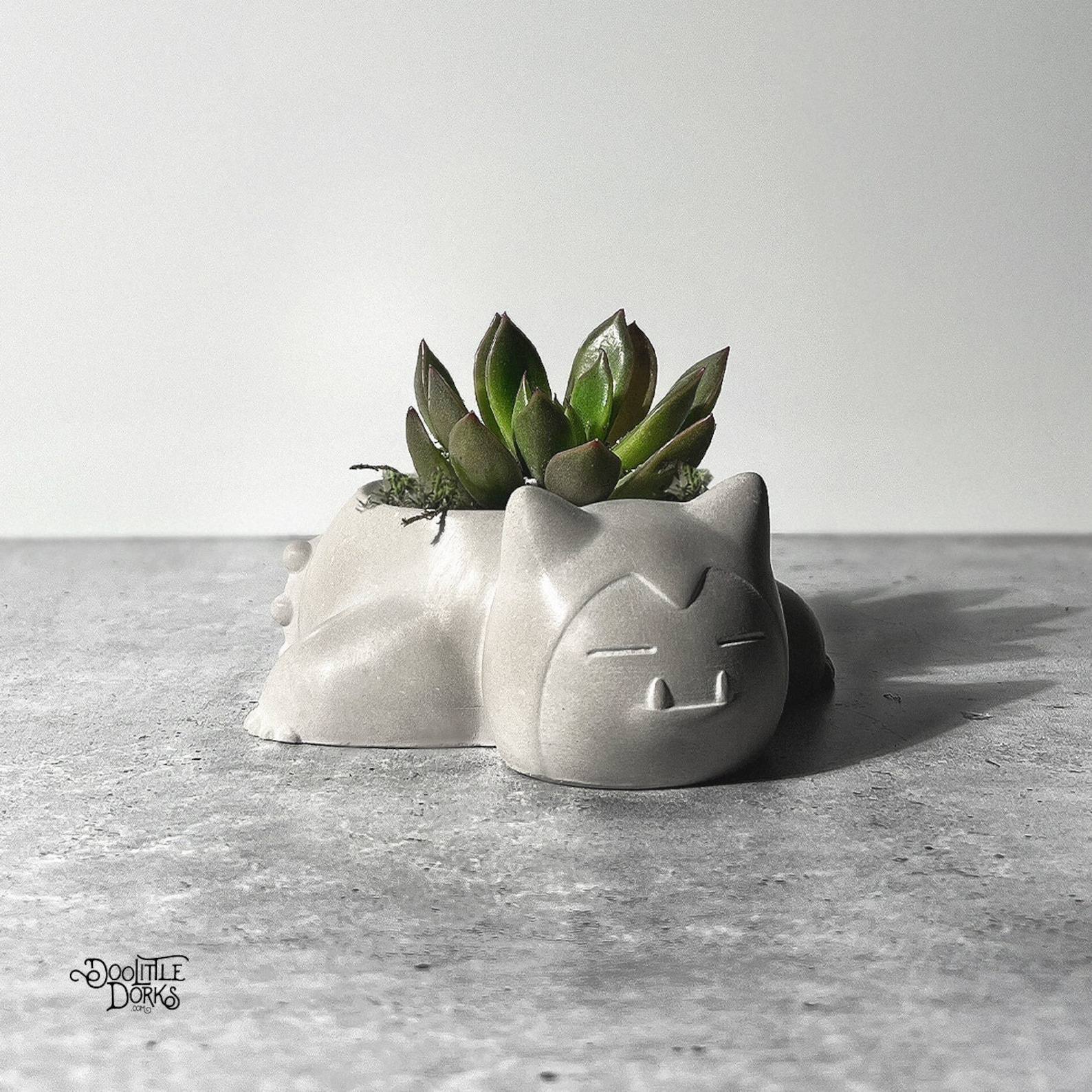 Kabigon Concrete Succulent Planter: Modern Home Decor | Halloween Succulent - Planter Only