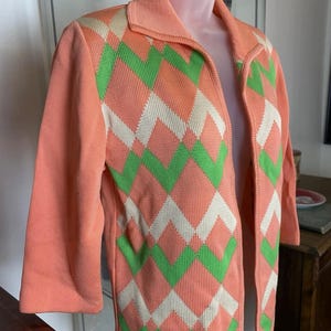 Size Small Vintage 1960s Women’s Open Front Cardigan