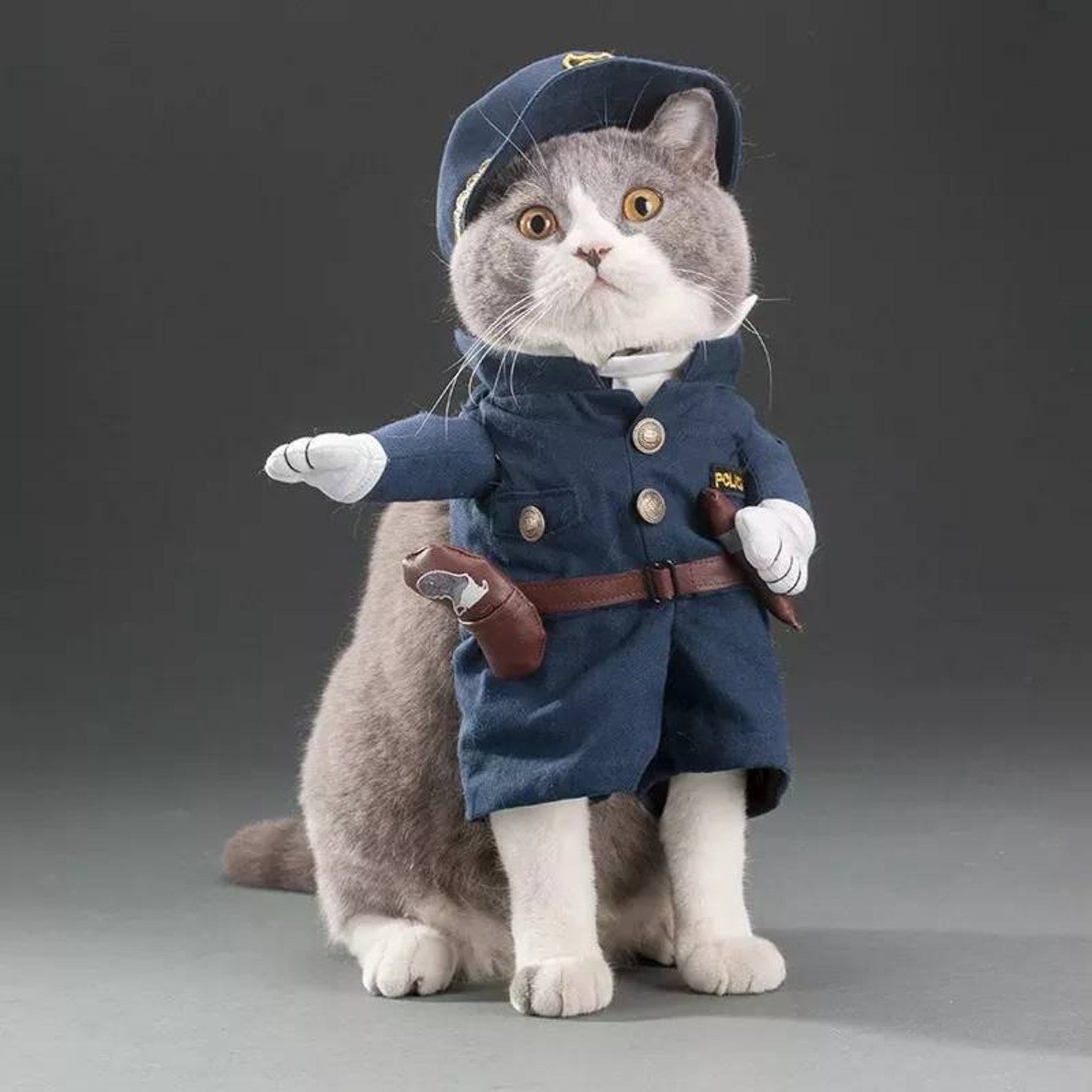 Cat Police Fancy Dress Costume Pet Fancy Dress Dog Police Etsy