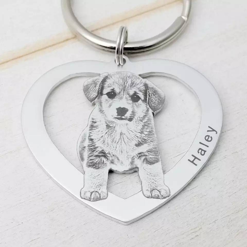 dog memorial keyring