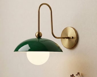 1950's Italiaanse koperen diabolo blaker uit het midden van de eeuw, lamp met witte afwerking