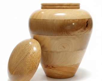 Personalized Wooden Urn for Adult Human Ashes with Velvet Bag Cremation Urns for Ashes Decorative Urns-Funeral Urns for Human Ashes