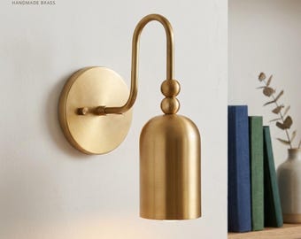 Mid Century Raw Brass Wall Sconce,Wall Light For Your Home Decor