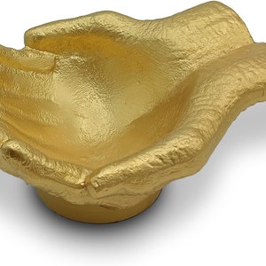 Caring Cupped Hands Shaped Decorative Hand Bowl -Cute Catch All Trinket Tray - Candy Dish Offering Stand - Home Decor Hand Jewellery Holder