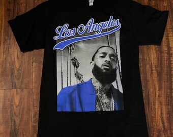 royal blue nipsey hussle shirt